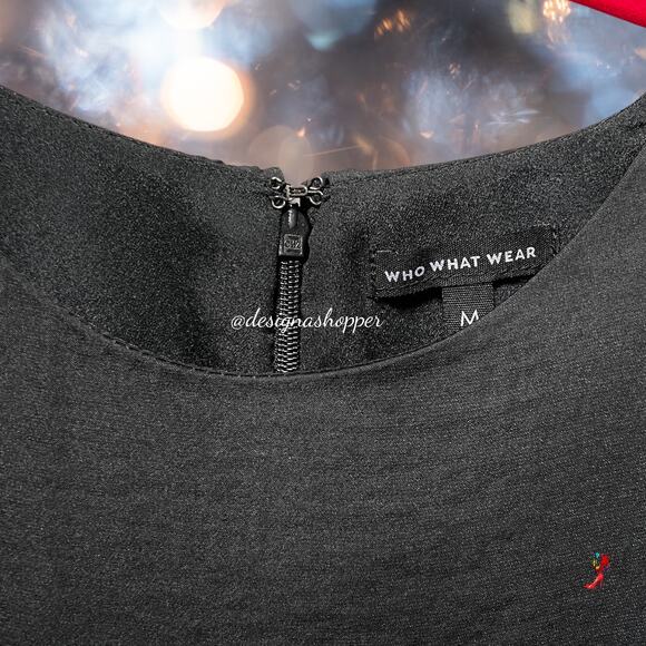 Who What Wear Black Stylish Dress Size Medium - Picture 2 of 9